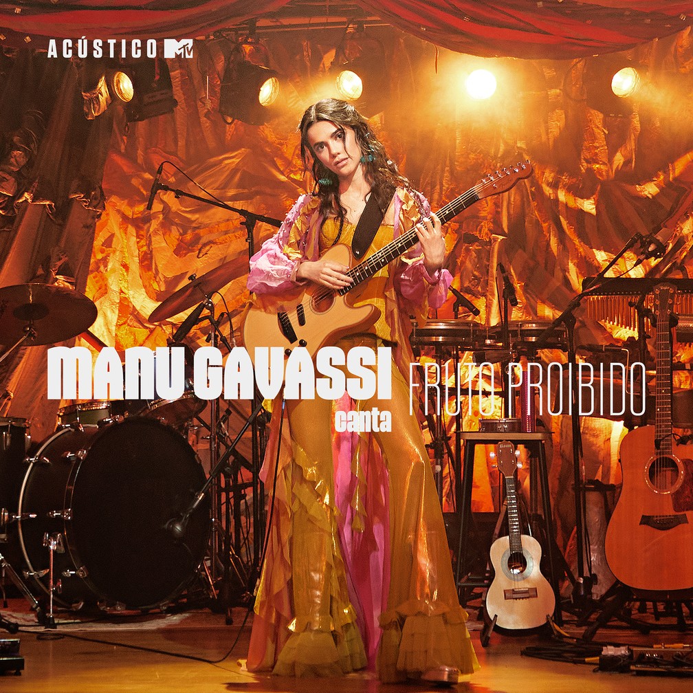 Capa do lbum 'Manu Gavassi canta Fruto proibido  Acstico MTV'  Foto: Cleiby Trevisan
