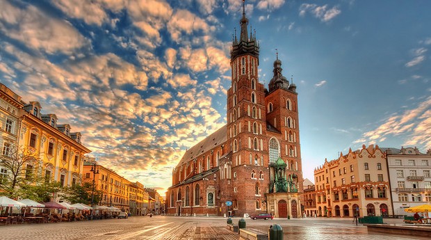 Cracóvia, Polônia (Foto: Flickr @Nico Trinkhaus)