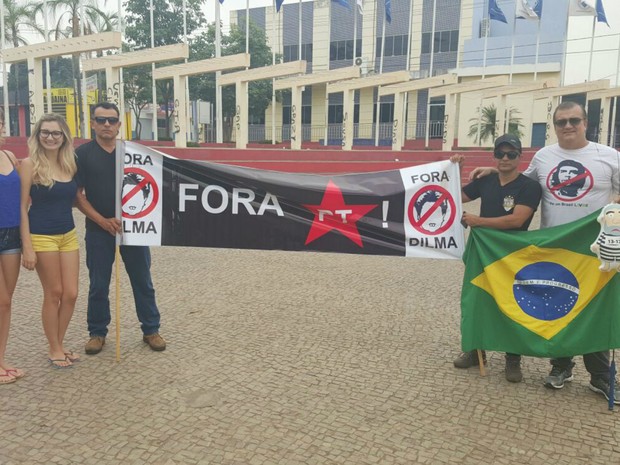 Protesto realizado em Araguaína, norte do Tocantins (Foto: Divulgação)