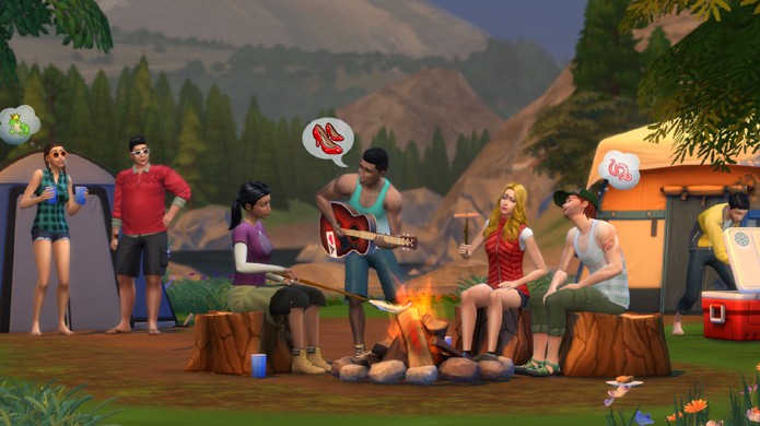 Leve seus Sims para acampar na expansão Retiro ao Ar Livre de The Sims 4 (Foto: Divulgação)