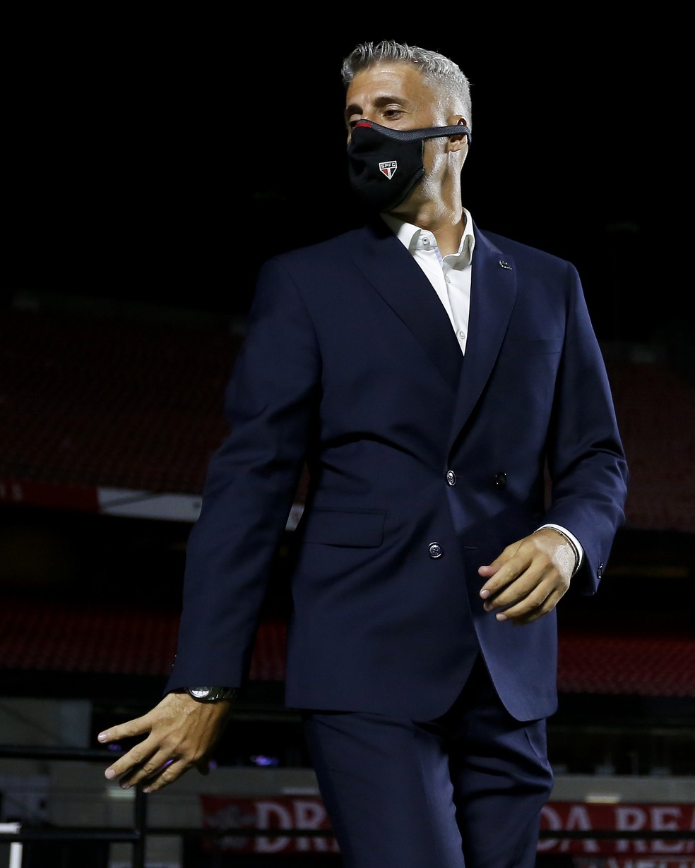 Hern�n Crespo S�o Paulo x Rentistas � Foto: Staff Images / CONMEBOL