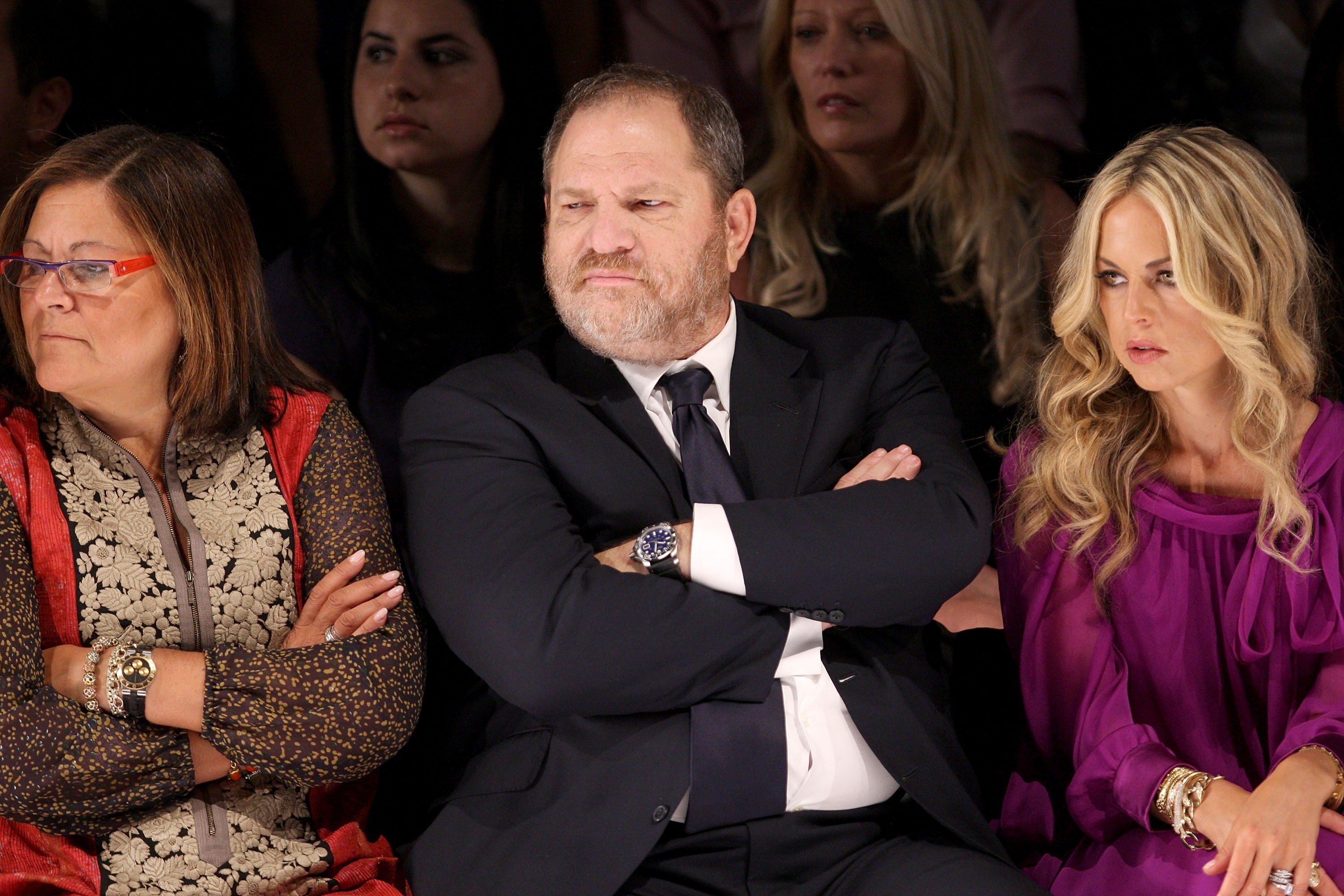 O produtor Harvey Weinstein durante um desfile de moda (Foto: Getty Images)