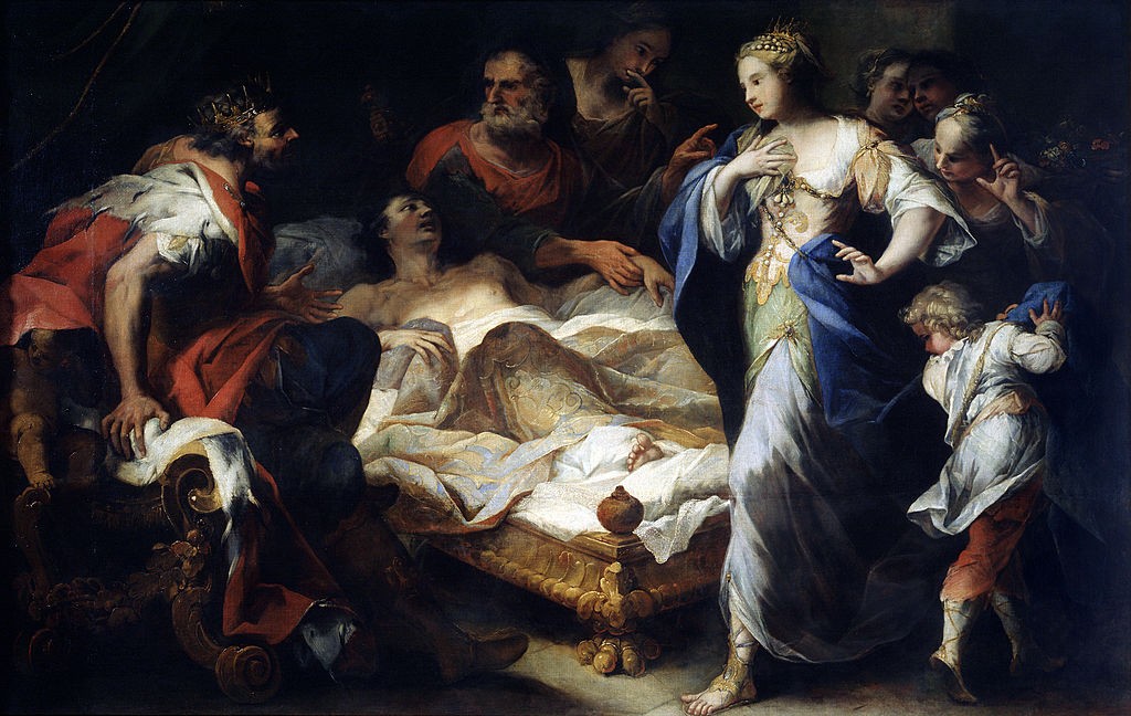 Antíoco e Estratonice, óleo sobre tela de Luca Giordano (Foto: Getty Images)