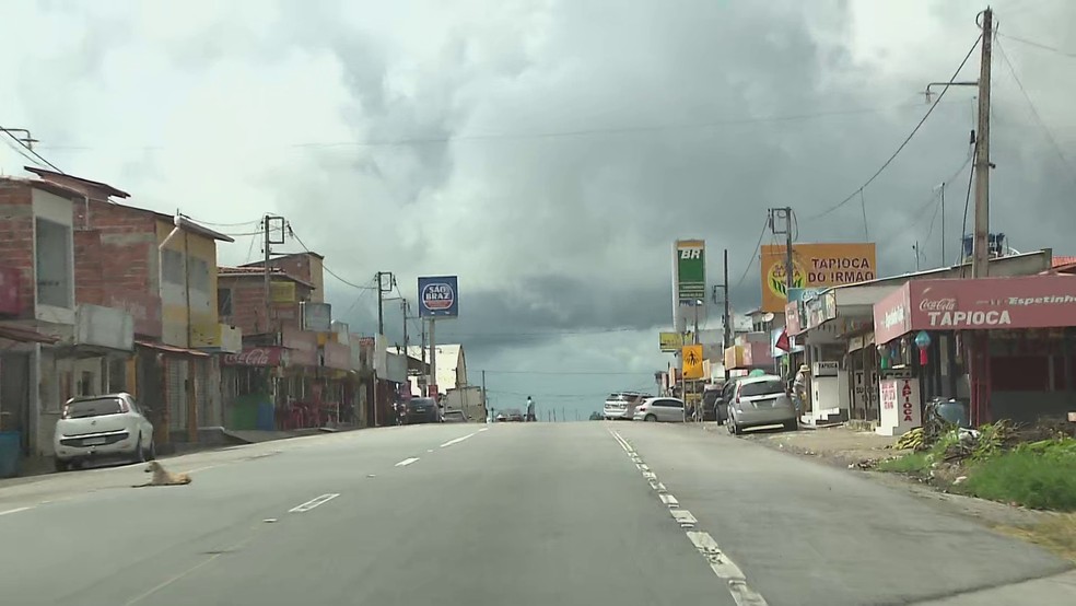 BR-230 no distrito do Cajá, em Caldas Brandão, no sentido Campina Grande - João Pessoa — Foto: Reprodução/TV Cabo Branco