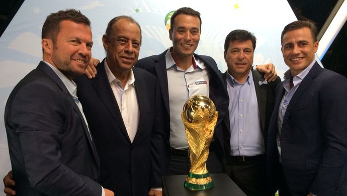 Carlos Alberto Torres, Fabio Cannavaro, Daniel Passarella, Lothar Matthaus (Foto: Guilherme Neto)