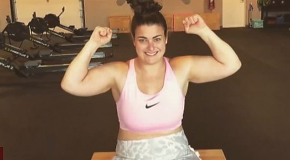 A americana Steph Hammerman nasceu com paralisia cerebral â Foto: BBC