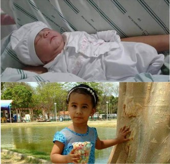 Marília, do Piauí, hoje com 2 anos e 7 meses.