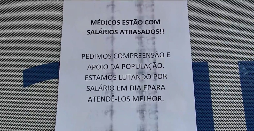 Médicos das UPAs da Grande São Luís fazem greve parcial por causa dos salários atrasados; profissionais só atendem casos graves — Foto: Reprodução/TV Mirante