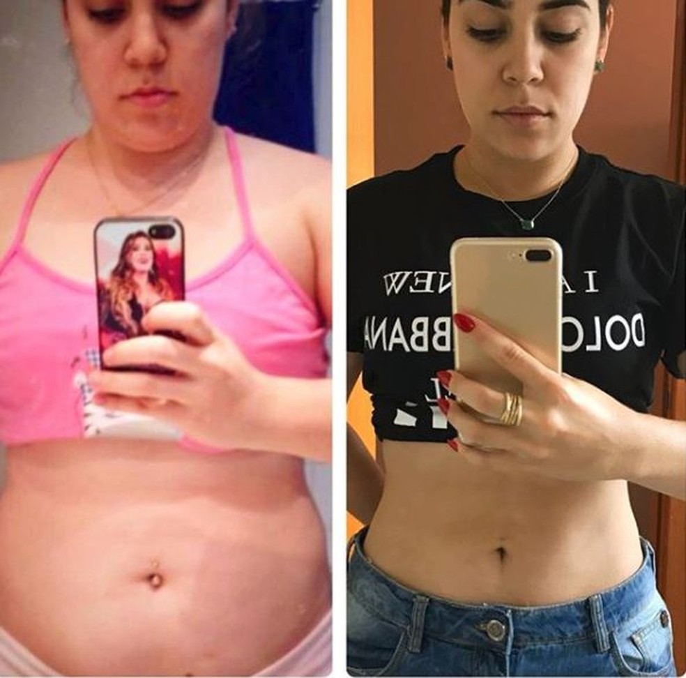 Naiara Azevedo mostra antes e depois em suas redes sociais â Foto: ReproduÃ§Ã£o/Instagram