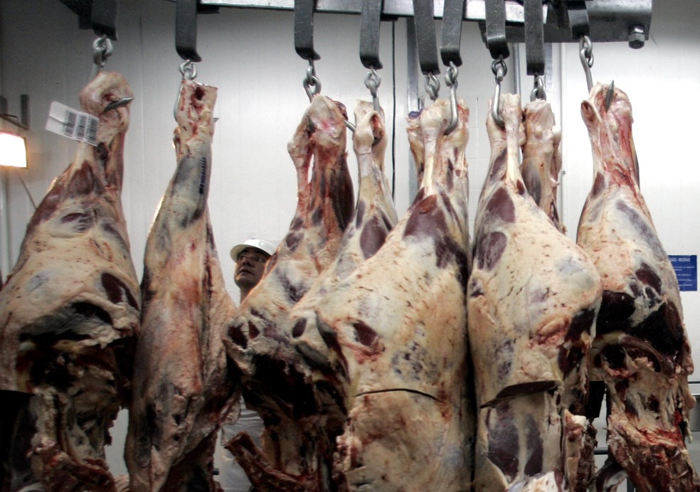 Frigorífico de carne bovina da JBS — Foto: Paulo Whitaker/REUTERS