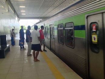 Com obra inacabada, nova estação do metrô do Recife é inaugurada (Foto: Wanessa Andrade / TV Globo)