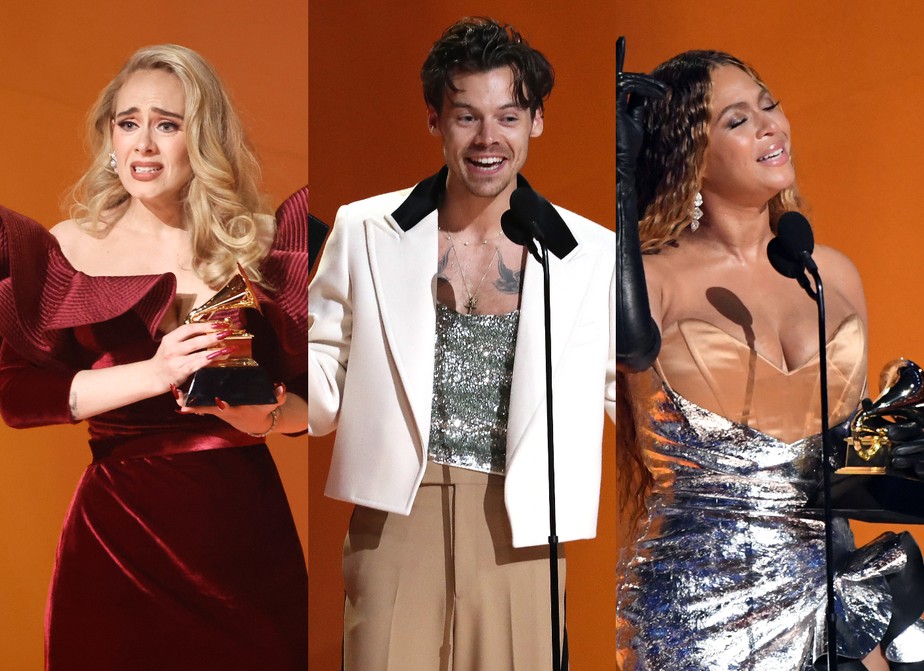 Adele, Harry Styles e Beyoncé no Grammy
