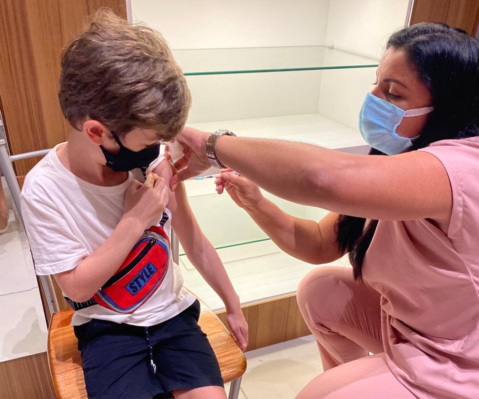 Natal começa a vacinar crianças a partir de 5 anos nesta quarta-feira (26) — Foto: Augusto César Gomes