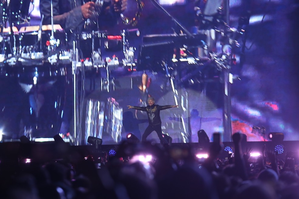 Bon Jovi se apresenta no Allianz Parque, em São Paulo, em setembro de 2019 — Foto: Celso Tavares/G1
