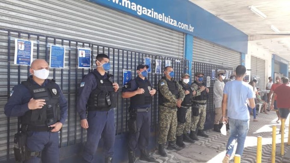 Vigilância Sanitária intensifica fiscalização para cumprimento do decreto municipal no comércio do Centro de Mossoró — Foto: Divulgação