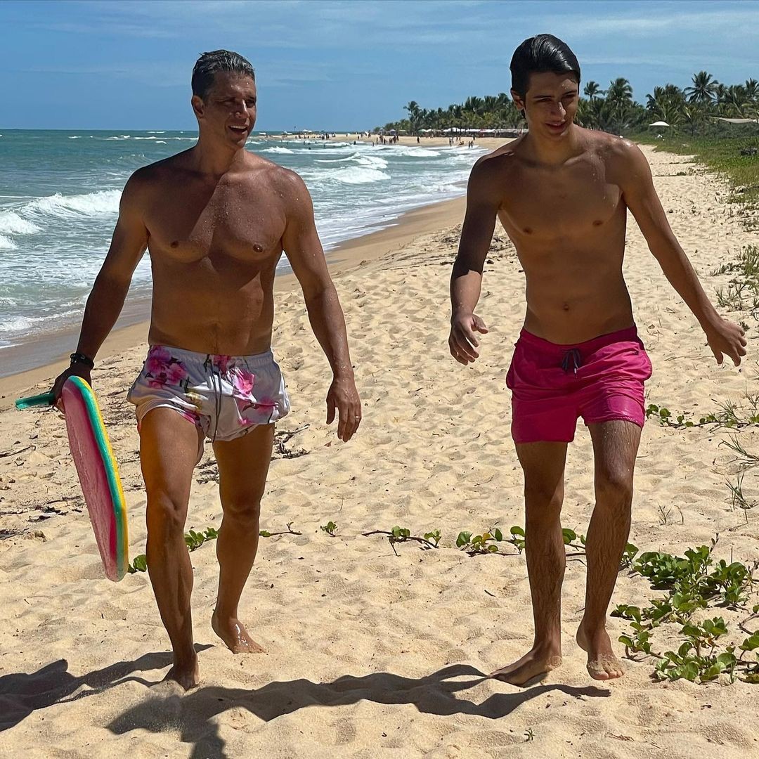 Márcio Garcia e o filho Pedro (Foto: Reprodução Instagram)