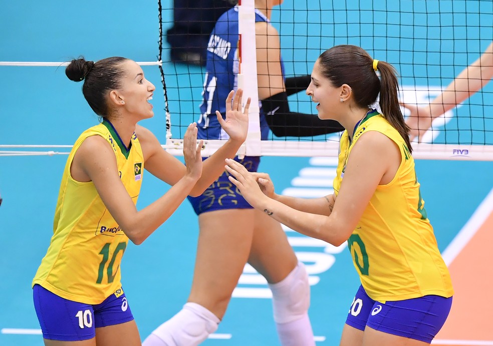 Bloqueio Funciona Bem E Brasil Vence Argentina Com Facilidade Na Copa Do Mundo De Volei Volei Ge