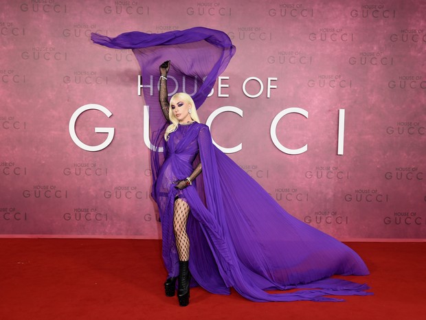 Lady Gaga na premiere de House of Gucci (Foto: Gareth Cattermole/Getty Images f)