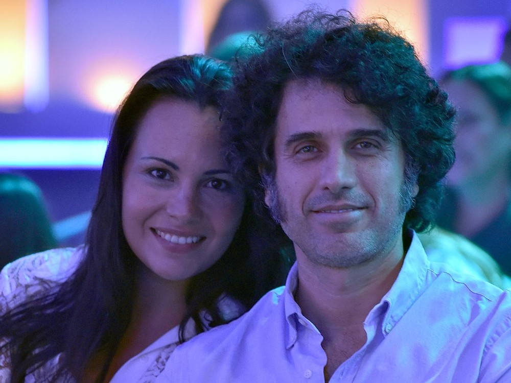 Ator Eriberto Leão e esposa