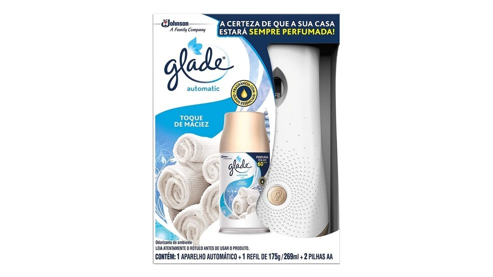 Desodorizador Glade Automatic Spray possui um visual que complementa a decoração do ambiente (Foto: Divulgação/Amazon)