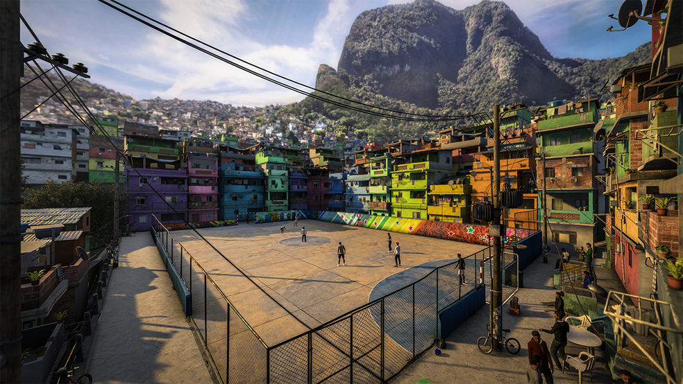 Um dos cenários do Modo Volta em FIFA 20 é o Rio de Janeiro — Foto: Divulgação/EA Sports