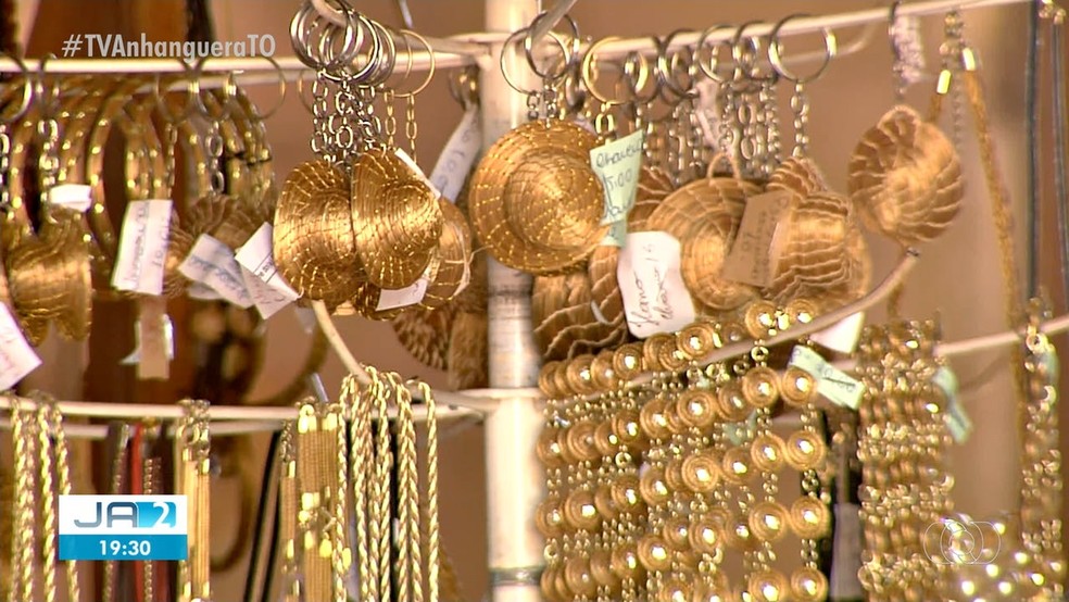 Peças feitas com Capim Dourado fazem sucesso em todo o país — Foto: Reprodução/TV Anhanguera