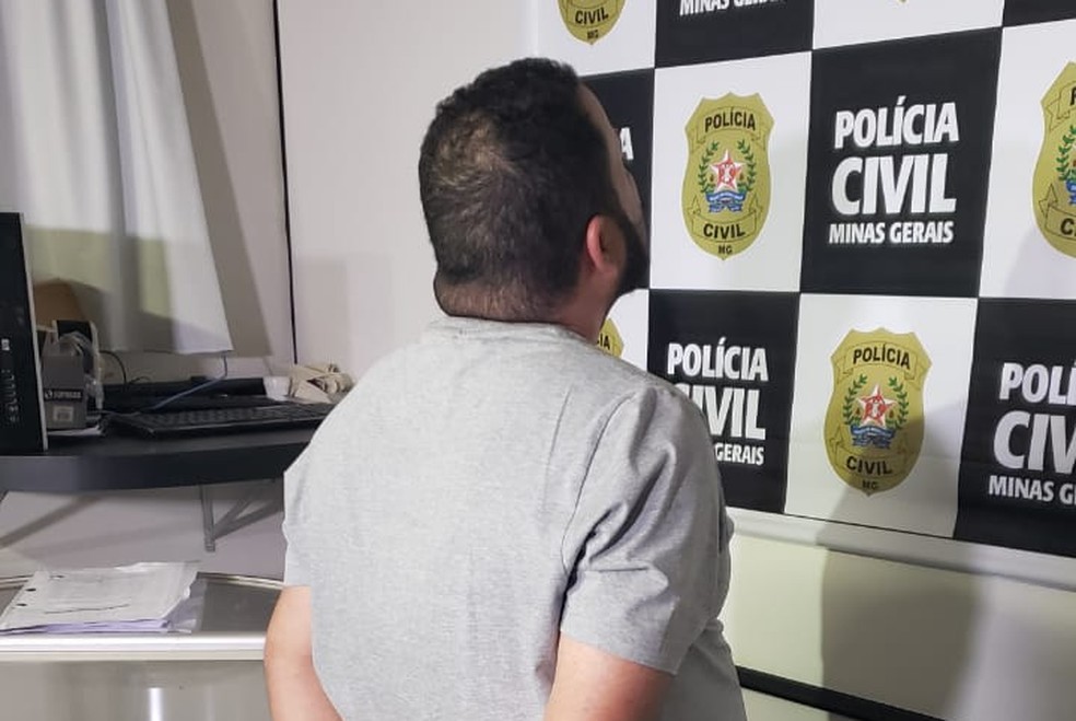 Suspeito de usar dinheiro de doação é apresentado pela Polícia Civil — Foto: Magno Dantas/ TV Globo