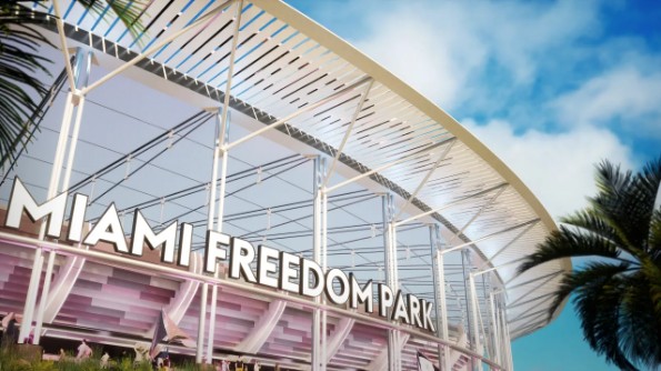 Animação mostra como deve ser o Miami Freedom Park, estádio do Inter Miami que tem previsão para ser inaugurado em 2025 — Foto: Divulgação