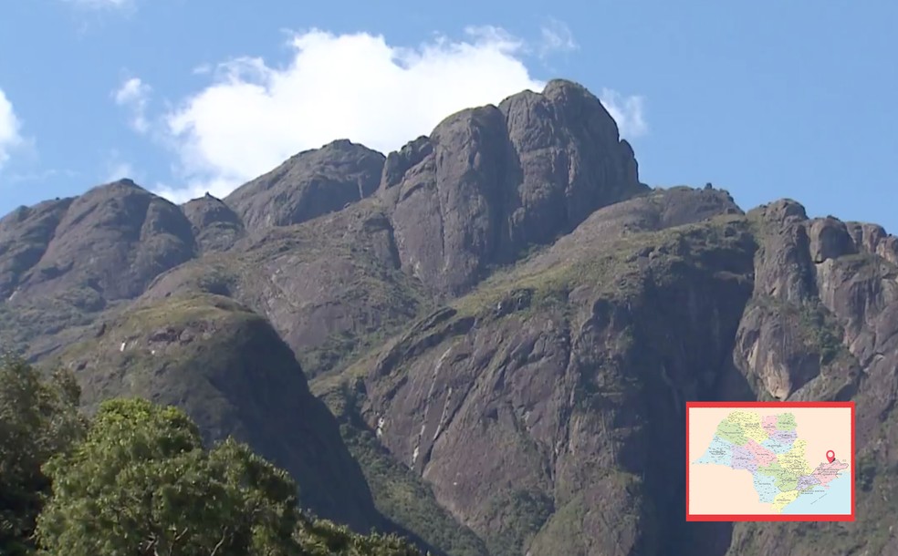 O Pico dos Marins, o segundo mais alto do estado de São Paulo  — Foto: Arte-G1
