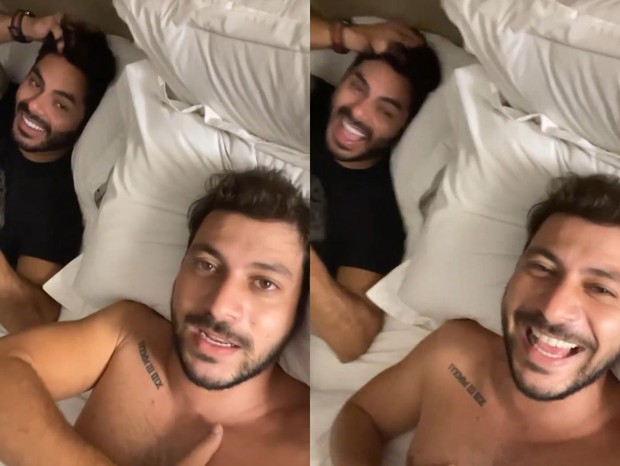 Caio e Rodolffo dormem juntos após BBB21: Começo de namoro é bom demais