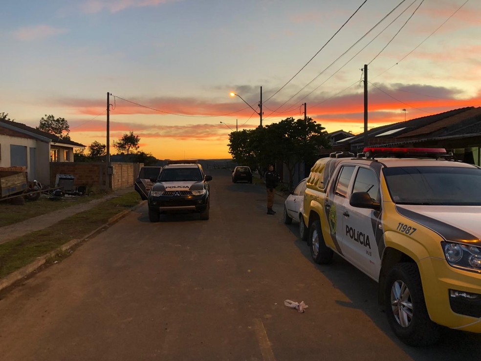 Segundo a polícia, os suspeitos estariam envolvidos em dois roubos na região central do Paraná — Foto: Polícia Civil/Divulgação