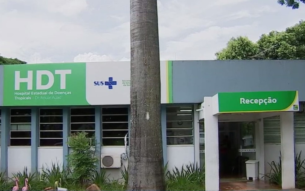 Hospital de Doenças Tropicais HDT, Goiânia, Goiás — Foto: Reprodução/TV Anhanguera