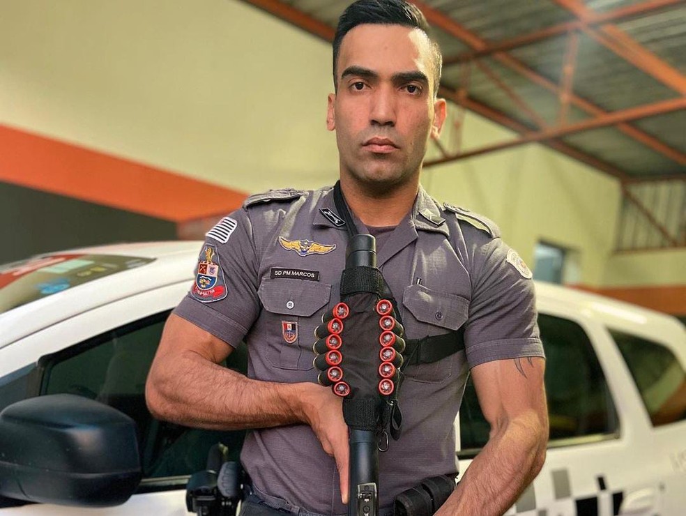 O soldado policial militar Marcos Francisco do Nascimento, de 30 anos — Foto: Redes sociais