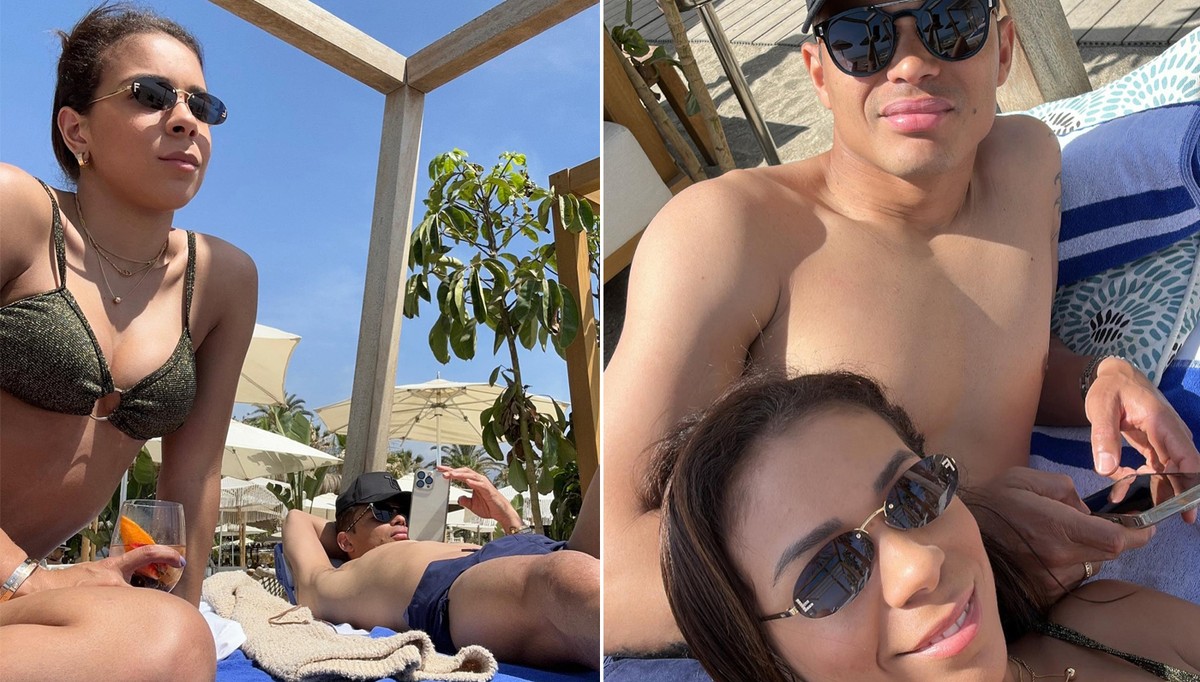 Belle Silva y Thiago Silva disfrutan de la playa durante su viaje a España |  Noticias