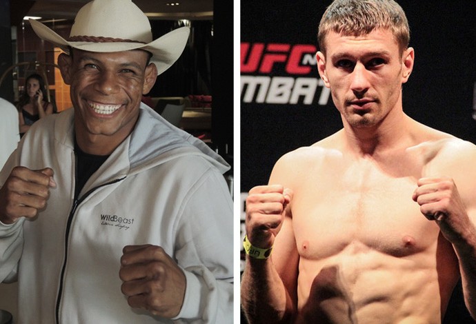 MONTAGEM - Alex Cowboy e Piotr Hallman UFC  (Foto: Editoria de Arte)