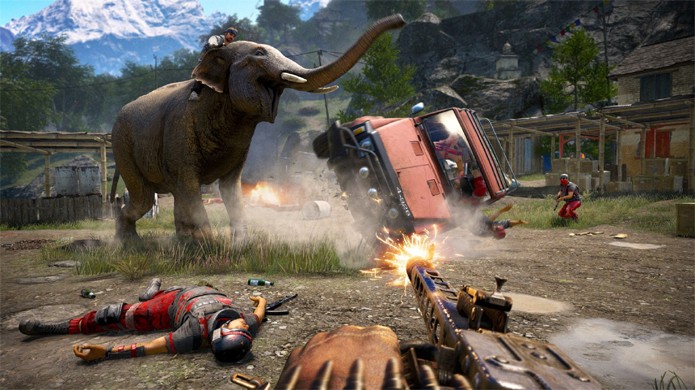 Bug de Far Cry 4 no PlayStation 3 causou mais dano que elefantes do jogo (Foto: Mi Taringa!)