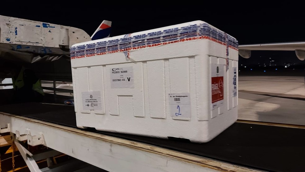 ES recebeu novas doses de vacinas contra a Covid-19 — Foto: Divulgação/Sesa