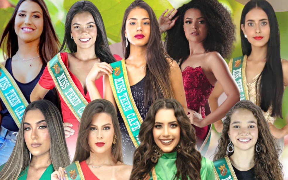 Sete candidatas ao concurso Miss Brasil Café são do Sul de Minas — Foto: Divulgação / Miss Brasil Café