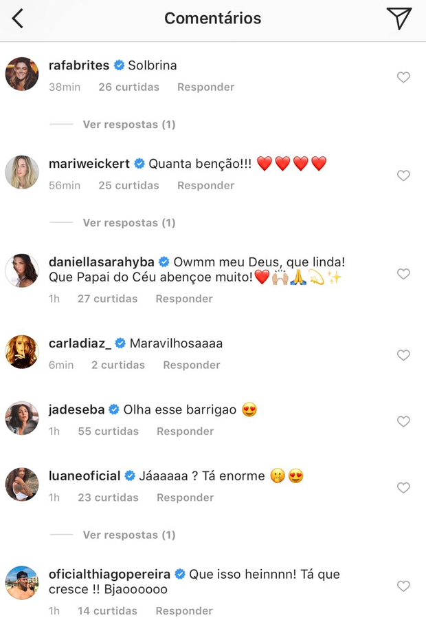 Famosos deixam recados para Sabrina Sato (Foto: Reprodução/Instagram)