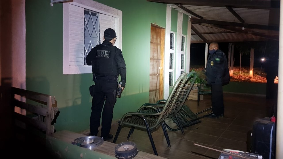 Operação Shutdown é realizada pela Polícia Civil nos estados de São Paulo e Mato Grosso do Sul — Foto: Polícia Civil