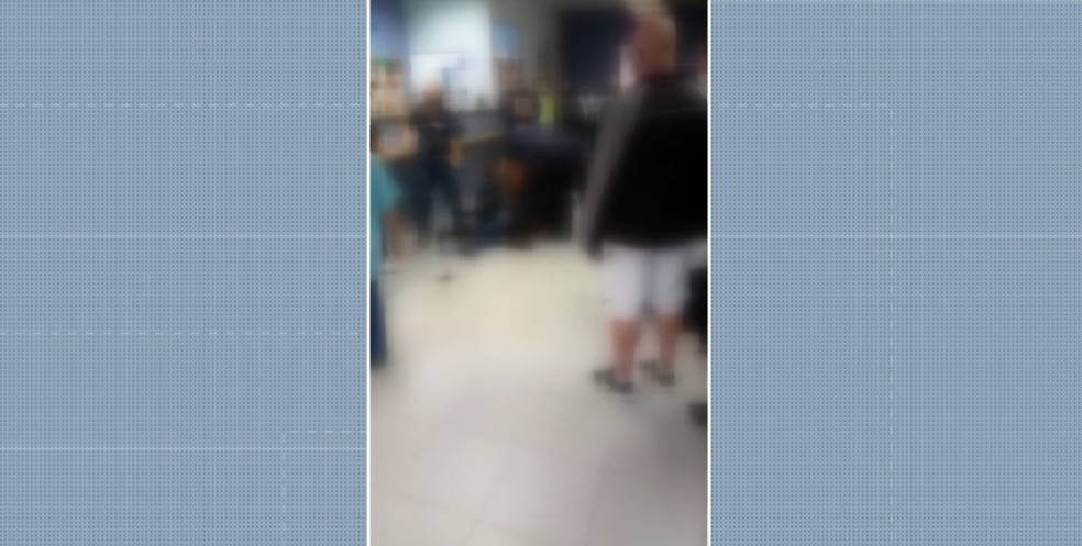 Vídeo mostra briga no Hospital Mário Gatti, em Campinas — Foto: Reprodução/EPTV