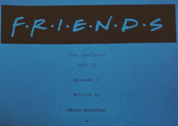 Último roteiro de Friends (Foto: Reprodução/ Instagram )