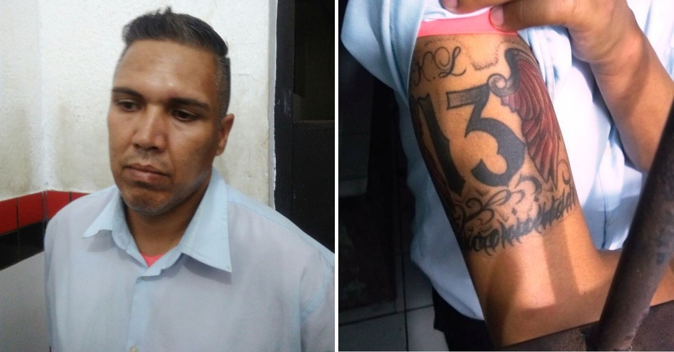 Luiz Souza trabalhava como motorista e foi identificado pelas tatuagens no corpo (Foto: G1 Santos)