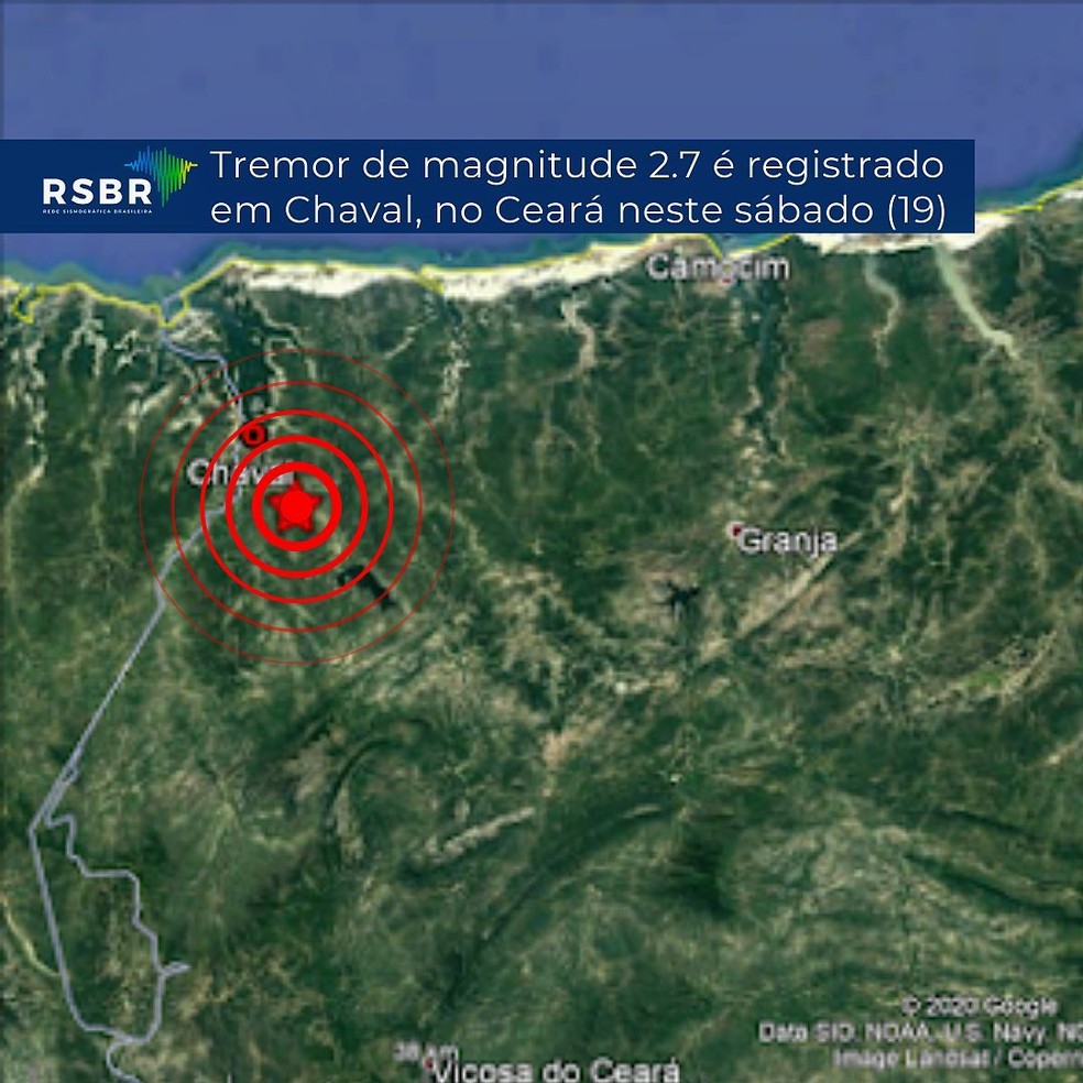 Tremor De Terra De Magnitude 2 7 E Registrado Em Chaval No Interior Do Ceara Ceara G1