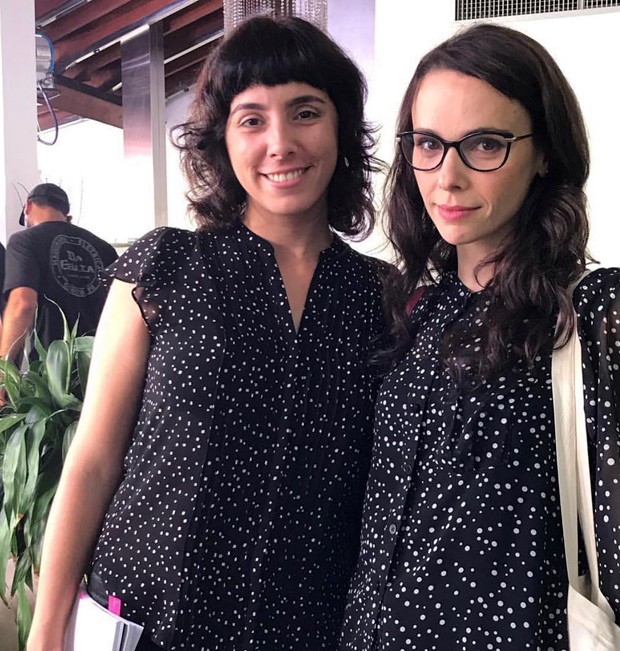 A diretora Julia Rezende e a atriz Débora Falabella nos bastidores das filmagens (Foto: Reprodução/Instagram)
