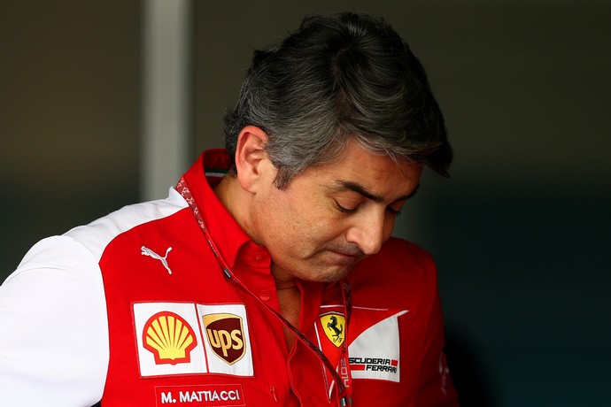 Marco Mattiacci no GP de Abu Dhabi, último à frente da Ferrari (Foto: Getty Images)