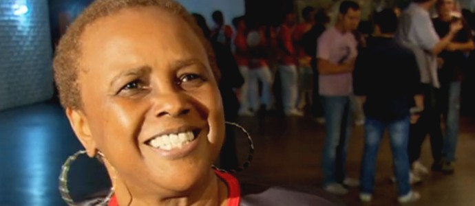 Sandra de Sá, cantora e torcedora do Flamengo (Foto: Reprodução/SporTV)