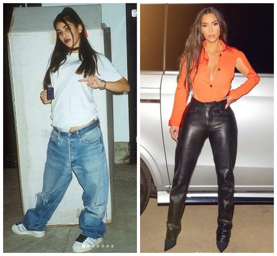 A socialite Kim Kardashian compartilhou um álbum com fotos de sua adolescência (Foto: Instagram)