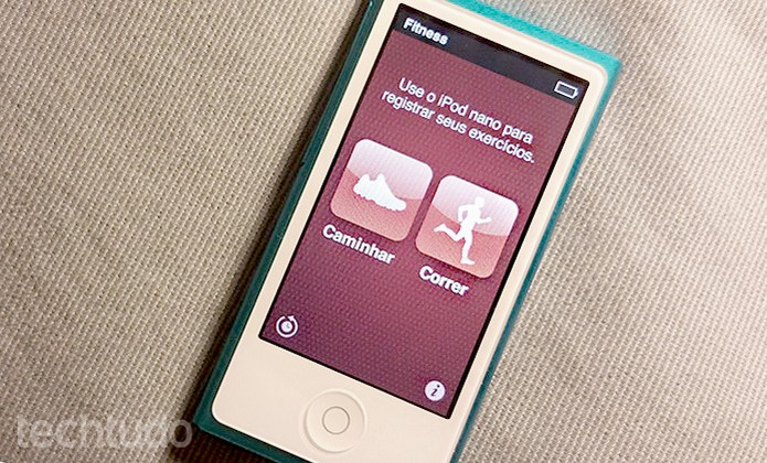 iPod Nano registra atividades físicas e ainda mostra calorias gastas (Foto: Barbara Mannara/TechTudo)