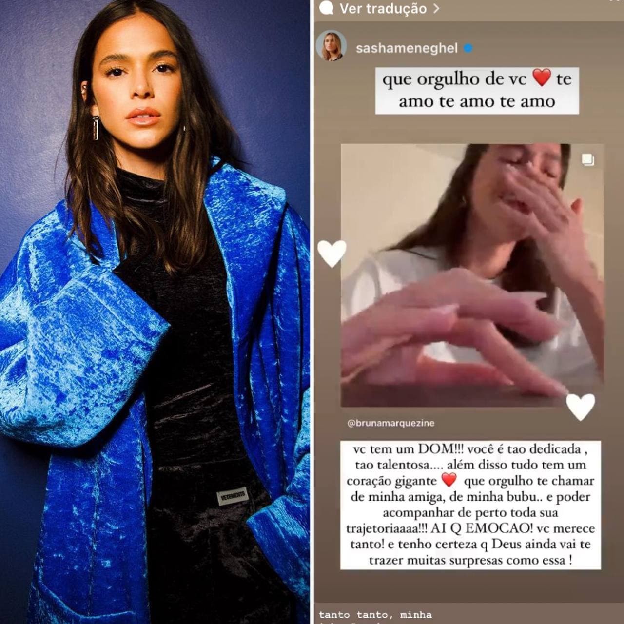 Após ser escalada para 'Besouro Azul', Bruna Marquezine recebe carinho de amigos (Foto: Reprodução / Instagram)